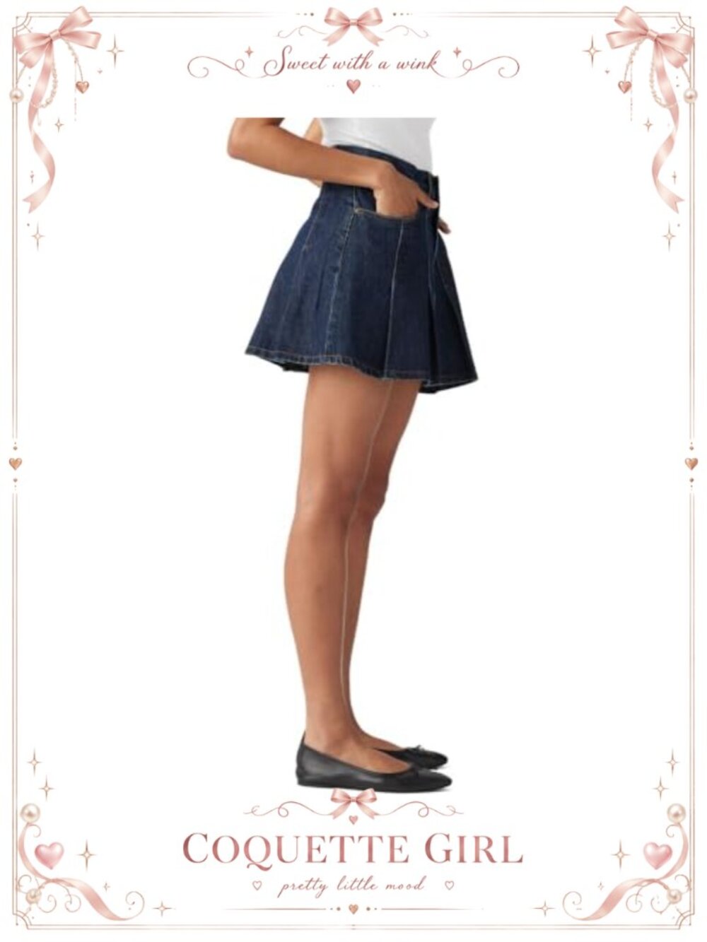 Pleated Mini Skirt Mid Rise Spring Summer Style - Picture 2 of 2
